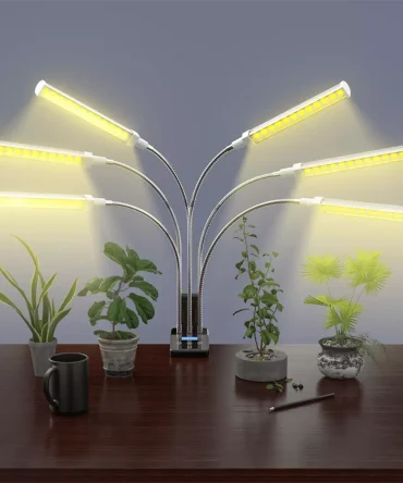 6 GŁOWA LAMPA GROW LED DO UPRAWY ROŚLIN NA KLIPSIE KONTROLER 24W