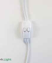 Kabel zasilający 250cm z podwójnym przełącznikiem ON/OFF do lamp led grow T5 T8