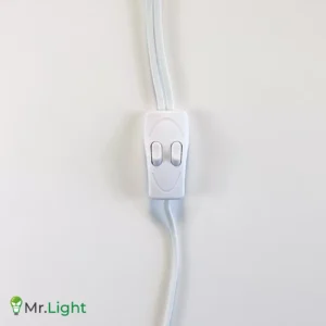 Kabel zasilający 250cm z podwójnym przełącznikiem ON/OFF do lamp led grow T5 T8