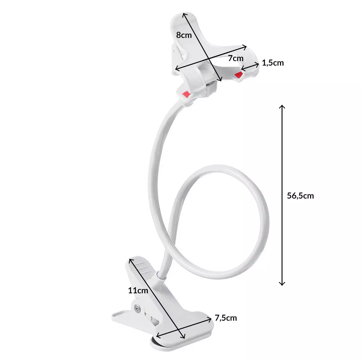 Klips uchwyt elastyczne ramie do lamp led grow