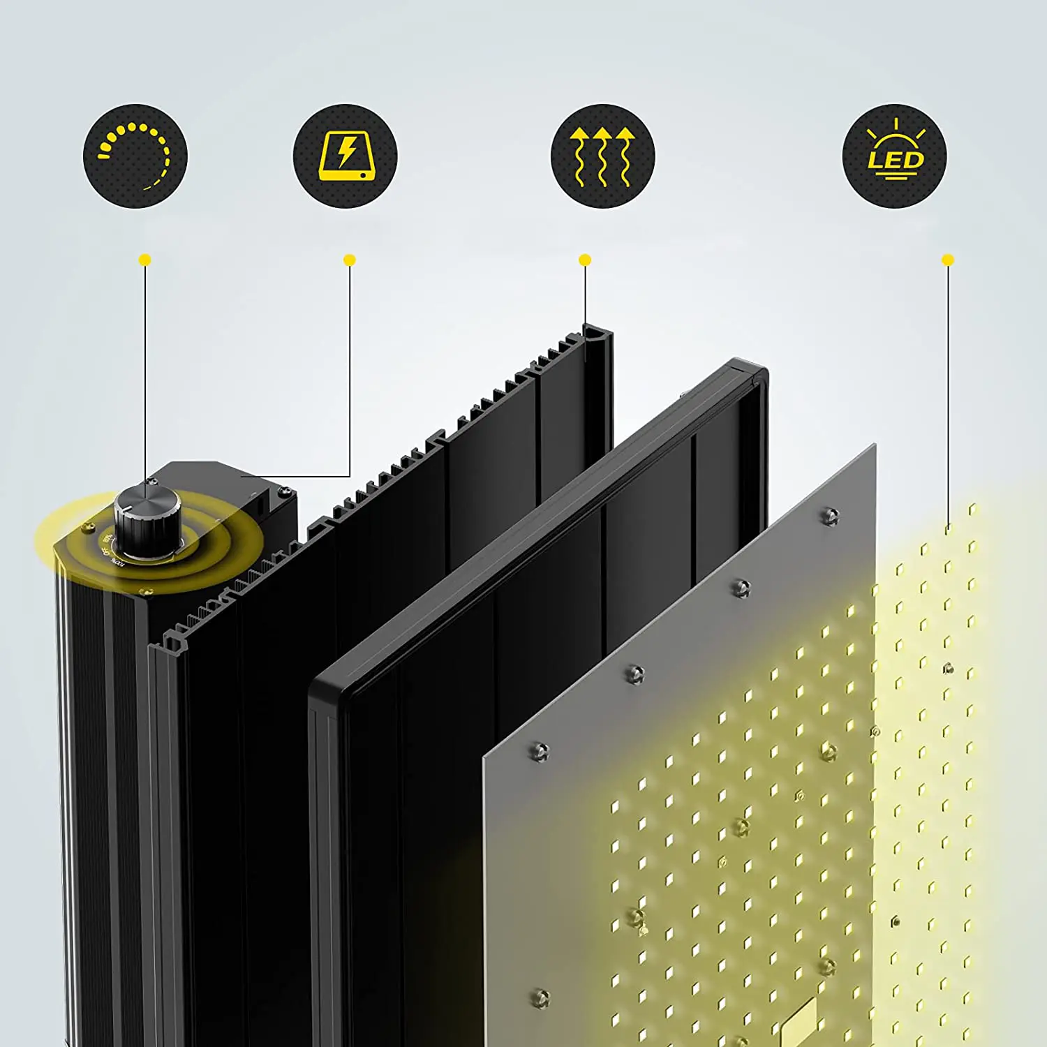 lampa led do uprawy wzrostu roślin growbox samsung