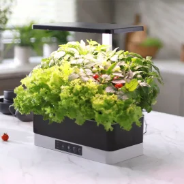 Doniczka hydroponiczka z lampą LED grow do uprawy roślin